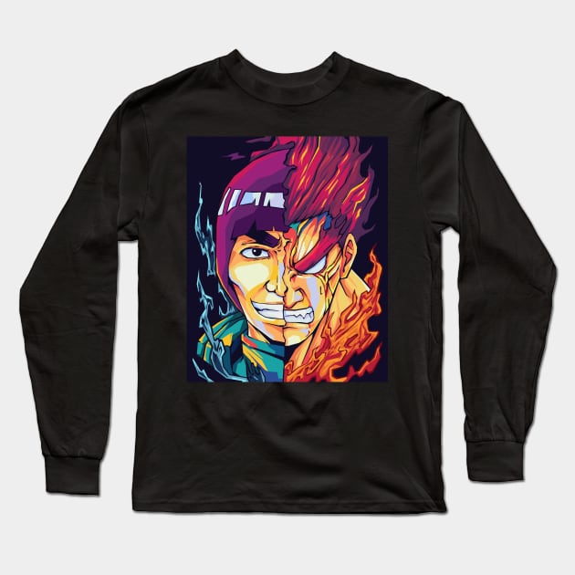 might guy pop art Long Sleeve T-Shirt by Kuli art